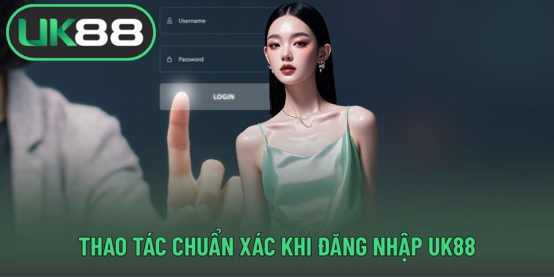Thao tác chuẩn xác khi đăng nhập UK88